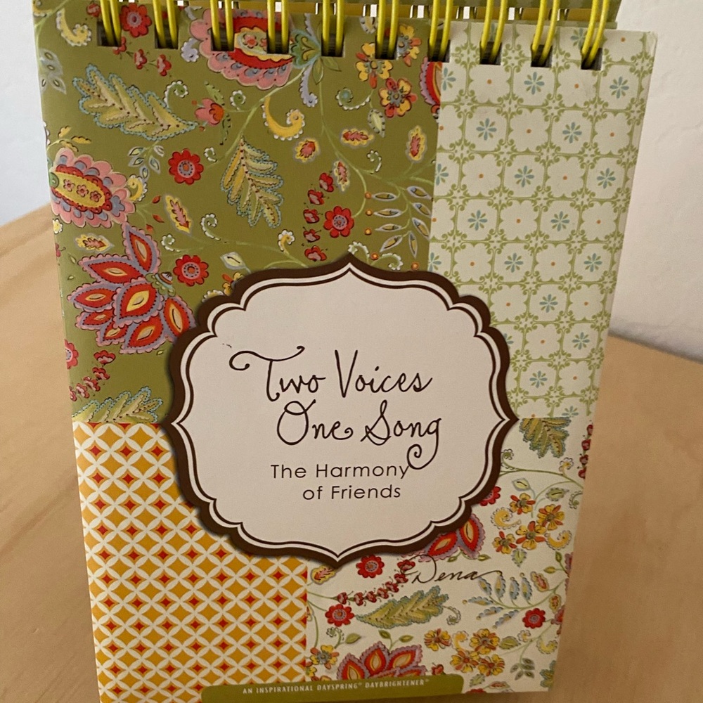 Two Voices One Song The Harmony of Friends Inspirational Notebook